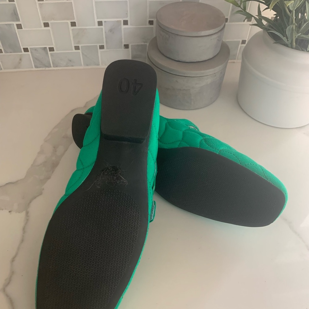Camper Green Quilted Mary Jane Flats - Picture 4 of 7